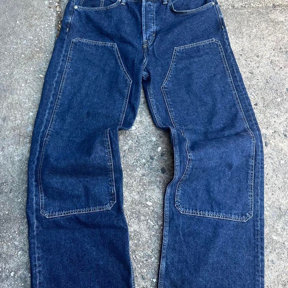 Unbranded Men's Navy and Blue Jeans